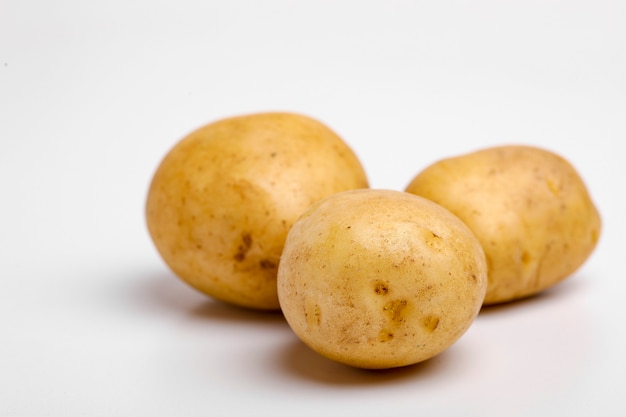 Potatoes isolated  .