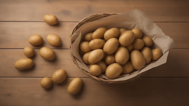 Potatoes in kitchen