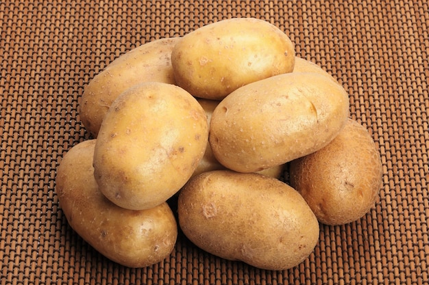 Potatoes on a mat