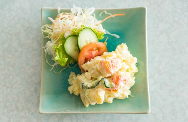 potatoes salad on plate