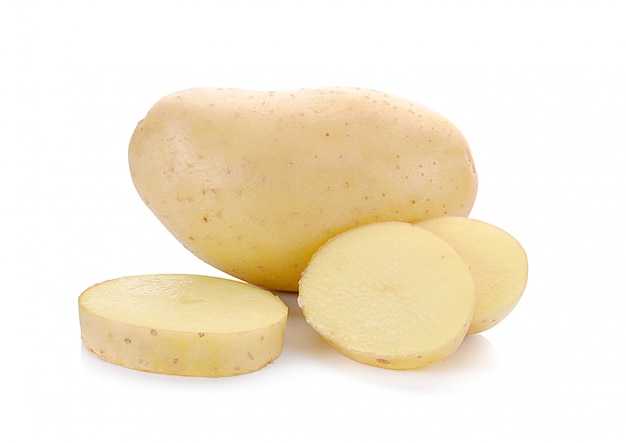 Photo potatoes slice isolated