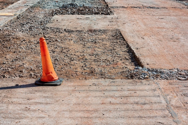 Pothole road repair warning sign maintenance service working on
the roadroad closed forbidden to pass