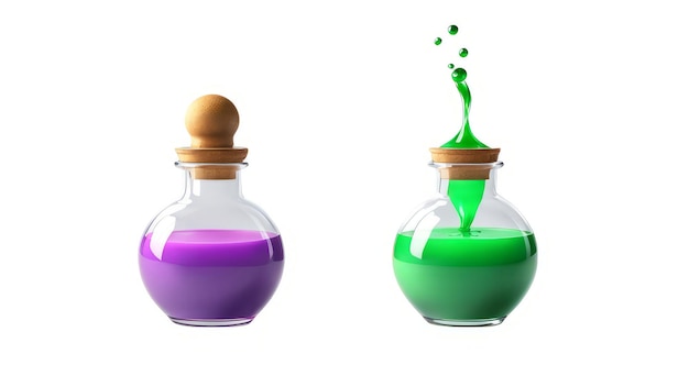 Potion on isolated White background