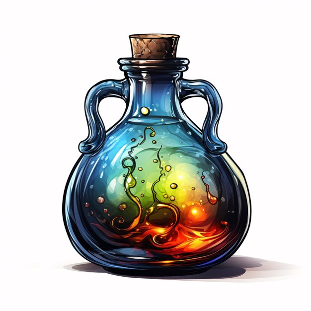 Photo potion jar mockup for game