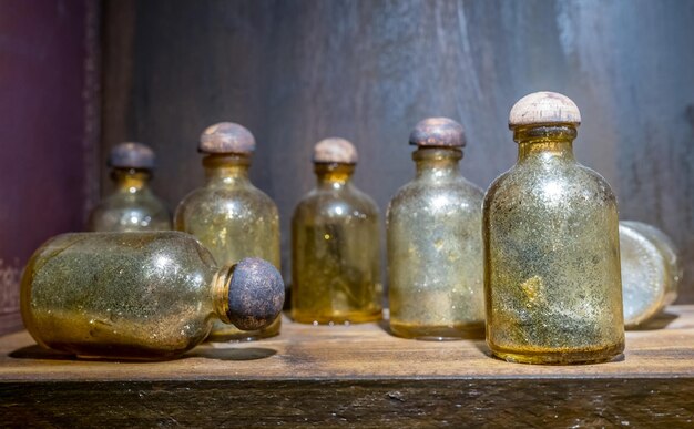 Potions on shelf