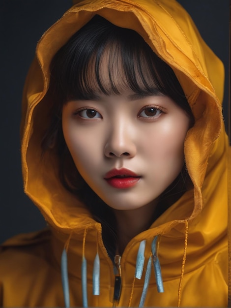 A potrait of beautiful chinese girl