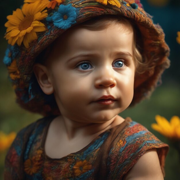 A potrait of cute child model