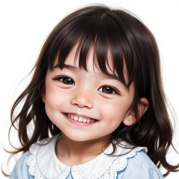 potrait of cute little asian girl