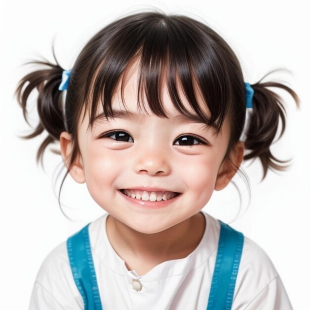 potrait of cute little asian girl