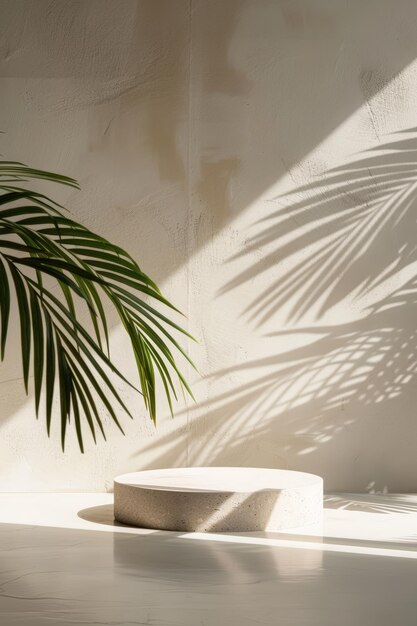 Potted plant on table in modern setting