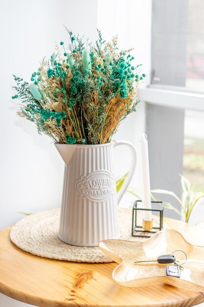 Photo potted plant on table