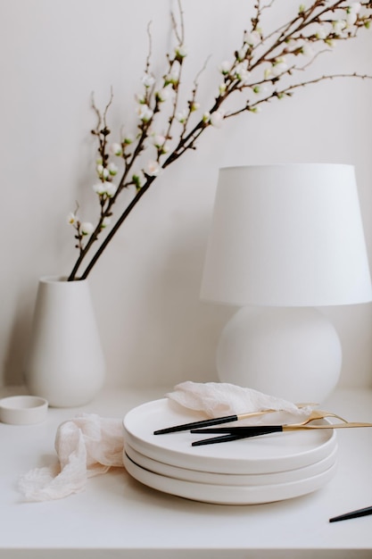 Photo potted plant on table