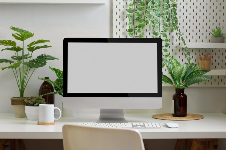 Photo potted plant on table