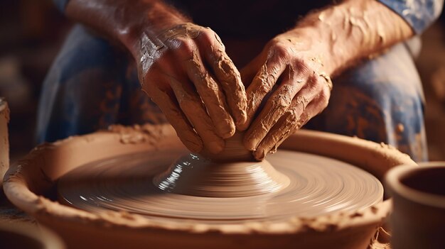 Potter's Hands Crafting Clay