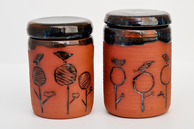 Photo pottery jar