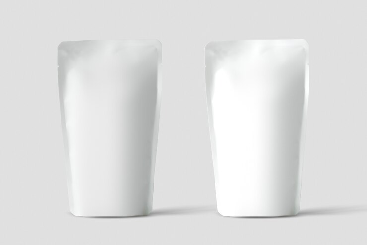 Photo pouch against white background