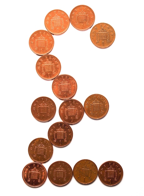 Pound coins sign