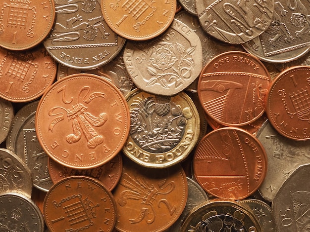 Pound coins United Kingdom currency