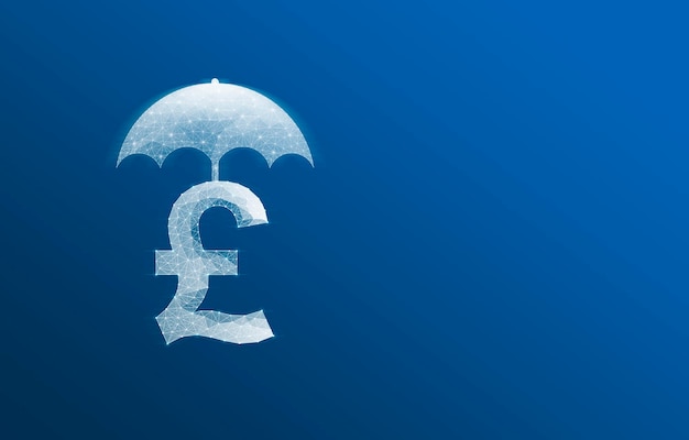 Pound sterling from the net is protected by an umbrella