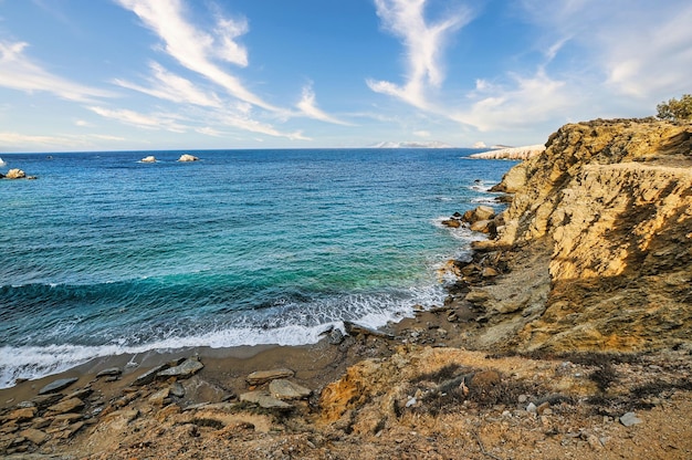 Pountaki-strand in Folegandros, Griekenland