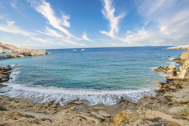 Pountaki-strand in Folegandros, Griekenland