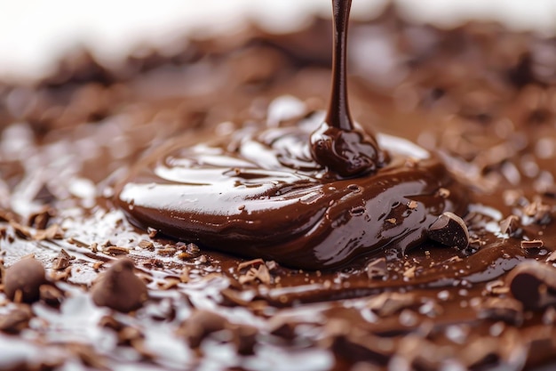 Фото Наливание шоколада на торт пищевое фотопеченье