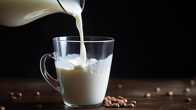 Pouring Milk into Coffee