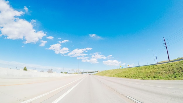 POV point of view -Driving South to Denver on highway 36.