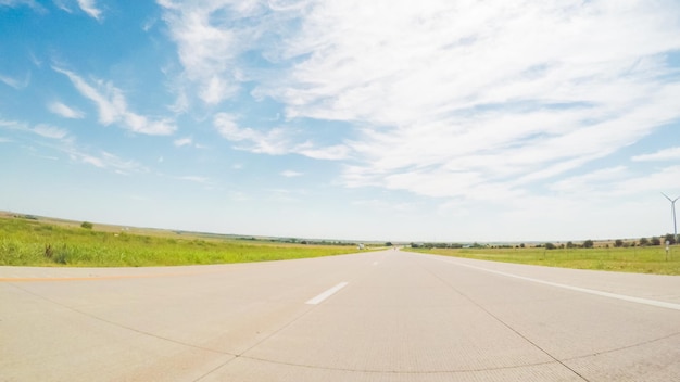 POV point of view - Traveling East on Interstate Highway 70.