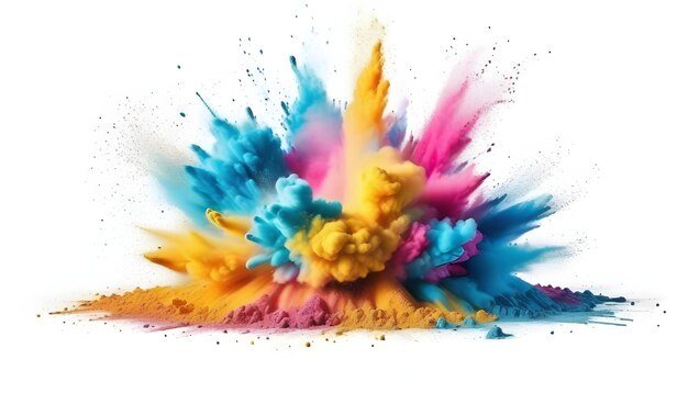 Photo powder explosion