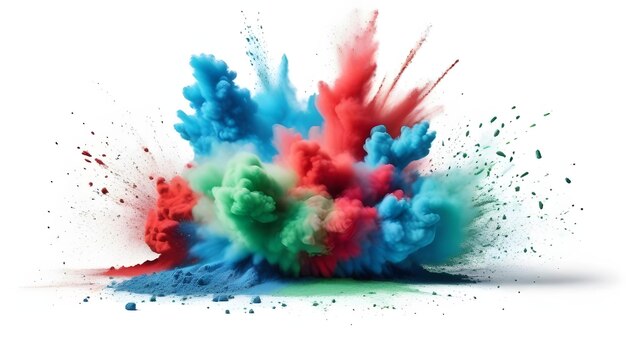 Photo powder explosion