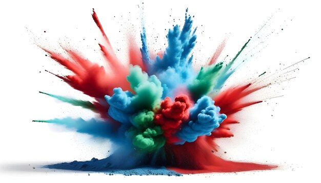 Photo powder explosion