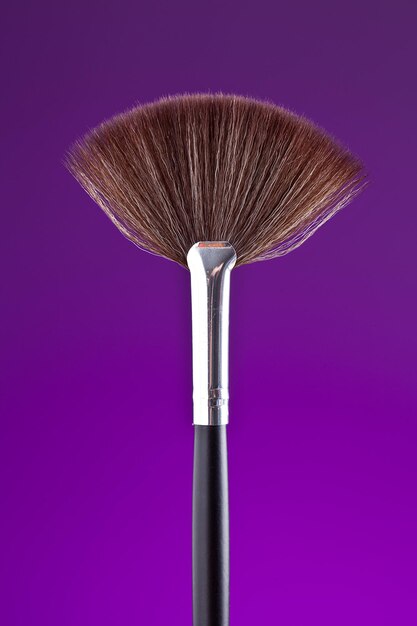 Powderbrush on purple background