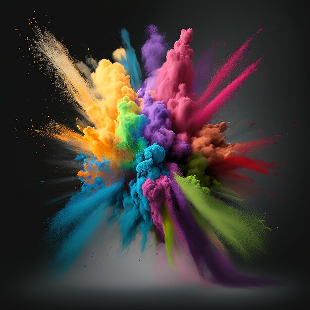 Powdered Euphoria Extravaganza A Color Explosion