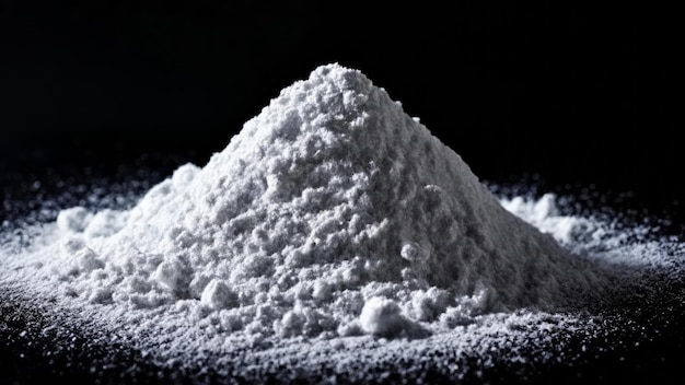 Powdered substance in a mound