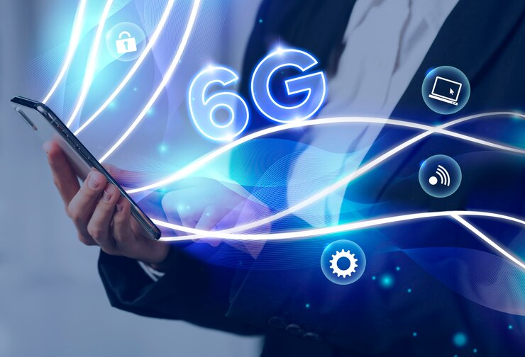 Photo 6gインターネット接続のコンセプトの力