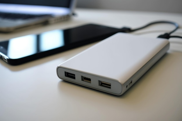 power bank or banco de energia in free translation is a portable battery that fits in your purse