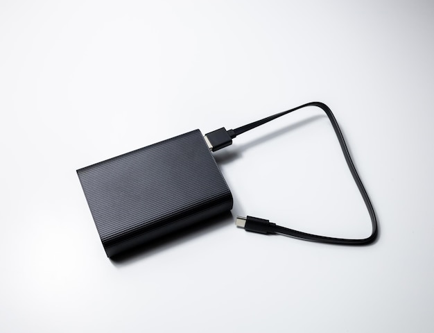 Power bank on the white background