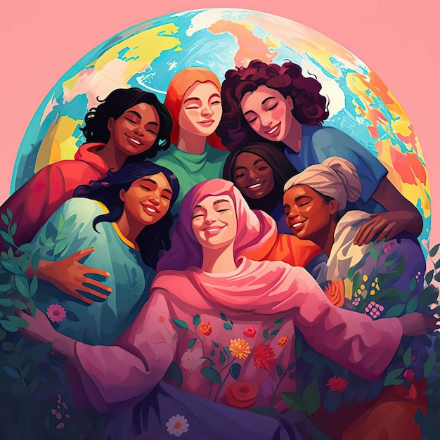 The power of friendship in a vibrant artwork