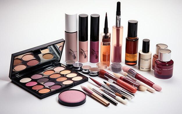 Premium Photo  The Power Palette Crafting Your Makeup Kit Isolated on 