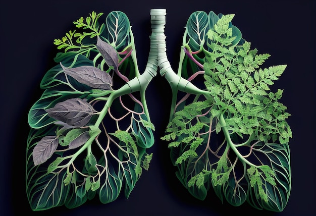 식물의 힘 Green Plant Lungs Generative AI