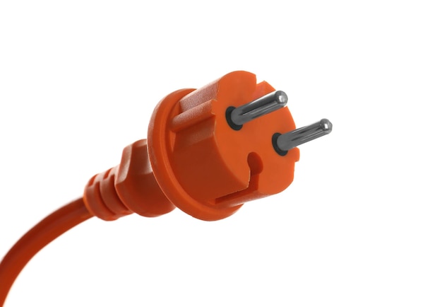 power plug isolated on white