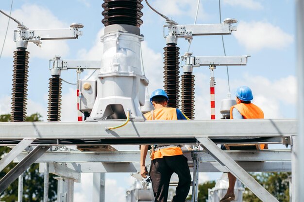 A power station is being built by a power company