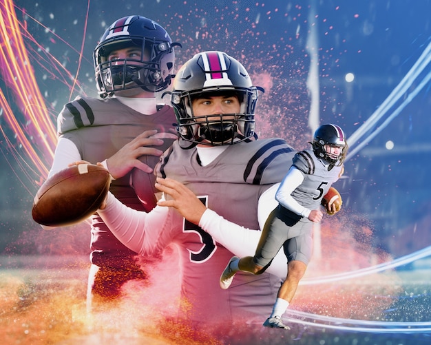 powerful american football superbowl  composition