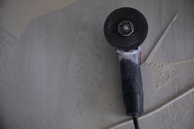 powerful angle grinder in home