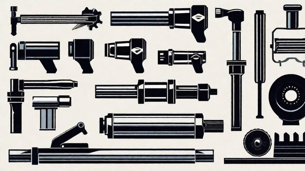 Photo powerful hydraulic tools