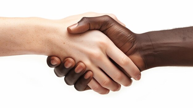 A powerful image illustrating unity and solidarity with a handshake between individuals of