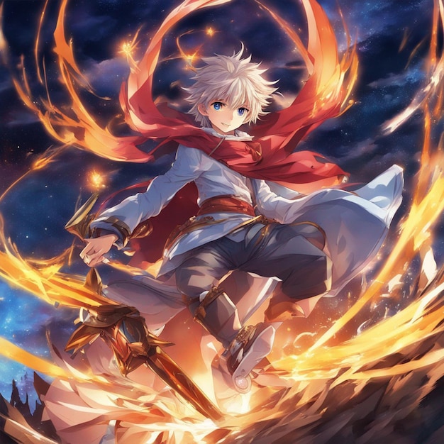 Powerful And Magical Anime Boy Wallpaper