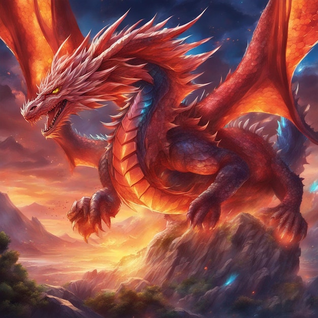 powerful and magical dragon wallpaper