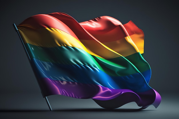 Photo the powerful meaning behind the lgbtq flag as an illustration